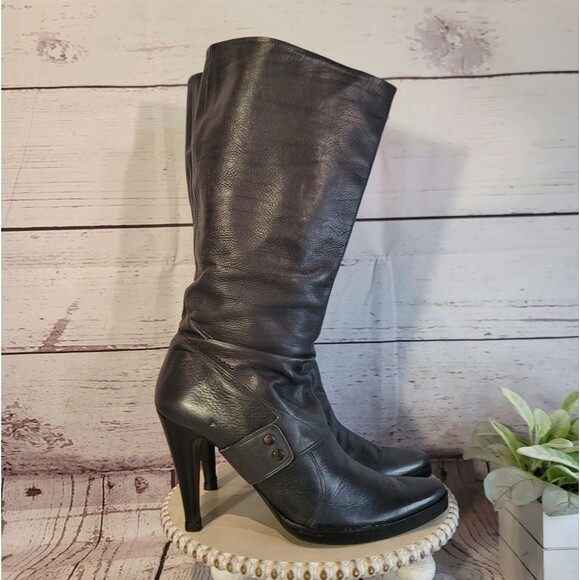 True Religion Women's Charcoal Gray Below The Knee Design & Stiletto Heel Boots - Picture 6 of 12